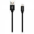 CANYON MFI braided cable USB to lightning 1m Black CNS-MFIC3B